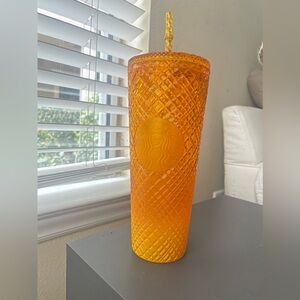 Orange ombré Starbucks cup
